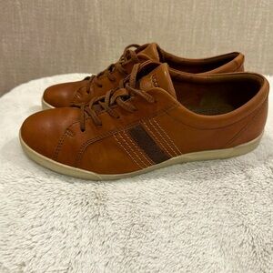 Ecco Women's Sneaker Size 40 Cognac Tan Leather